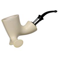 Turkish Estates IMP Meerschaum Smooth Freehand with Silver (with Case) (Unsmoked)
