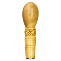 Turkish Estates Mutlu Meerschaum Carved Poker (with Case) (Unsmoked)