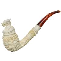Turkish Estates Paykoc Meerschaum Dragon (with Case) (Unsmoked)