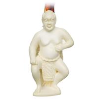 Turkish Estates AKD Meerschaum Sumo Wrestler Figural Bent Billiard (with Case) (Unsmoked)