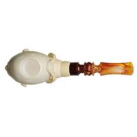 Turkish Estates Baglan Meerschaum Head with Dragon (with Case) (Unsmoked)