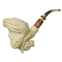 Turkish Estates I. Baglan Meerschaum Man and Horse (with Case) (Unsmoked)