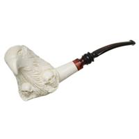 Turkish Estates Emre Meerschaum Eagle with Skulls (with Case) (Unsmoked)