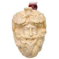 Turkish Estates Servi Meerschaum Carved Bacchus with Cherubs (with Case) (Unsmoked)