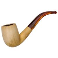 Turkish Estates CAO Meerschaum Smooth Bent Billiard (with Case)