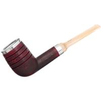 Turkish Estates IMP Meerschaum Rusticated Billiard with Silver (with Case) (Unsmoked)