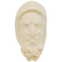 Turkish Estates SRV Meerschaum Carved Silly Wizard (with Case) (Unsmoked)