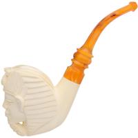 Turkish Estates SRV Meerschaum Carved Pharoah (with Case) (Unsmoked)