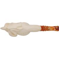 Turkish Estates I. Baglan Meerschaum Perched Dragon with Floral Motif (with Case) (Unsmoked)