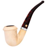 Turkish Estates SMS Meerschaum Smooth Calabash with Silver