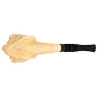 Turkish Estates Kenan Meerschaum Hooded Skull (with Case) (Unsmoked)