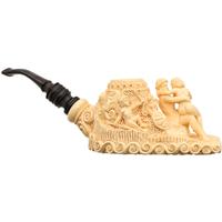 Turkish Estates Eyup Sabri Meerschaum Hephaestus and Aphrodite (with Case and Tamper) (Unsmoked)