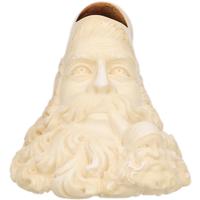 Turkish Estates SMS Meerschaum Bearded Man Smoking Bearded Man (Erdogan) (with Case)