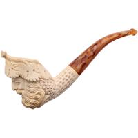 Turkish Estates SMS Meerschaum Laughing Bacchus (with Case) (Unsmoked)