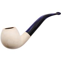 Turkish Estates SRV Meerschaum Smooth Bent Apple (with Case)