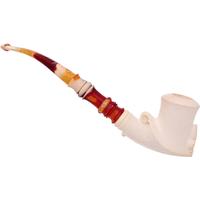 Turkish Estates Unknown Meerschaum Smooth Freehand (with Case) (Unsmoked)
