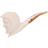 Turkish Estates CAO/Bekler Meerschaum Carved Moon and Sun (with Case) (Unsmoked)