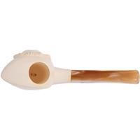 Turkish Estates CAO/Bekler Meerschaum Carved Moon and Sun (with Case) (Unsmoked)