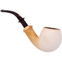 Turkish Estates SMS Meerschaum Smooth Bent Apple (with Case)