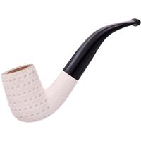 Turkish Estates AKB Meerschaum Lattice Bent Billiard (with Case)