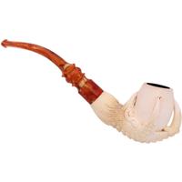 Turkish Estates Selver Meerschaum Claw Holding Egg (with Case)