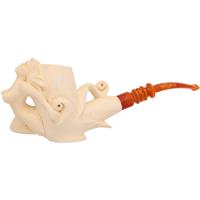 Turkish Estates AKB Meerschaum Floral Nude (Ali) (with Case) (Unsmoked)