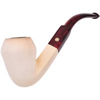 Turkish Estates SMS Meerschaum Smooth Bent Bulldog (with Case)