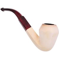 Turkish Estates SMS Meerschaum Smooth Bent Bulldog (with Case)