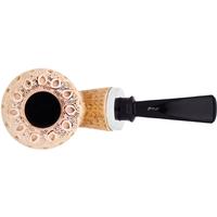 Turkish Estates IMP Meerschaum Lattice Reverse Calabash Rhodesian with Silver (with Pocket Case)