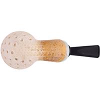 Turkish Estates IMP Meerschaum Lattice Reverse Calabash Rhodesian with Silver (with Pocket Case)