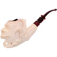 Turkish Estates AKB Meerschaum Dragon Claw Holding Gorilla (with Case)
