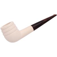 Turkish Estates Unknown Meerschaum Partially Rusticated Billiard (Unsmoked)