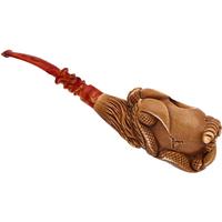 Turkish Estates AKB Meerschaum Dragon Claw Holding Hatching Egg (Kenan) (with Case)