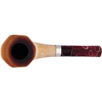Turkish Estates IMP Meerschaum Smooth Paneled Horn with Silver (with Case)