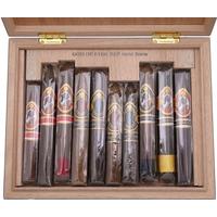 Sampler Packs God Of Fire KKP Special Reserve and Never Back Down Assortment (10 Cigars and Macassar Travel Humidor)