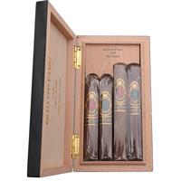 God of Fire God Of Fire KKP Special Reserve and Never Back Down Assortment (4 Cigars and Black Travel Humidor)