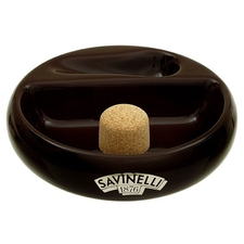 Ceramic Ashtray Pipe Knocker 1 Pipe - Brown