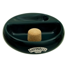 Ceramic Ashtray Pipe Knocker 1 Pipe - Green