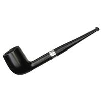 Junior Ebony Silver Mounted Straight Billiard Fishtail