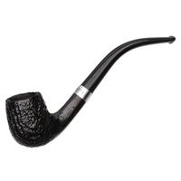 Junior Sandblasted Silver Mounted Bent Billiard Fishtail